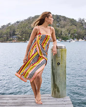 Load image into Gallery viewer, Casablanca Stripe Organic Cotton Sarong
