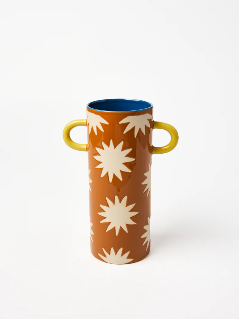 Griffe Tall Vase Mustard Star