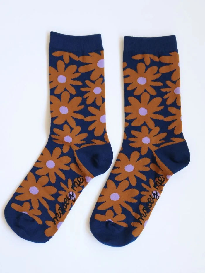 Marlo Socks in Navy