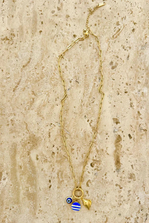 Mediterranean Charm Necklace