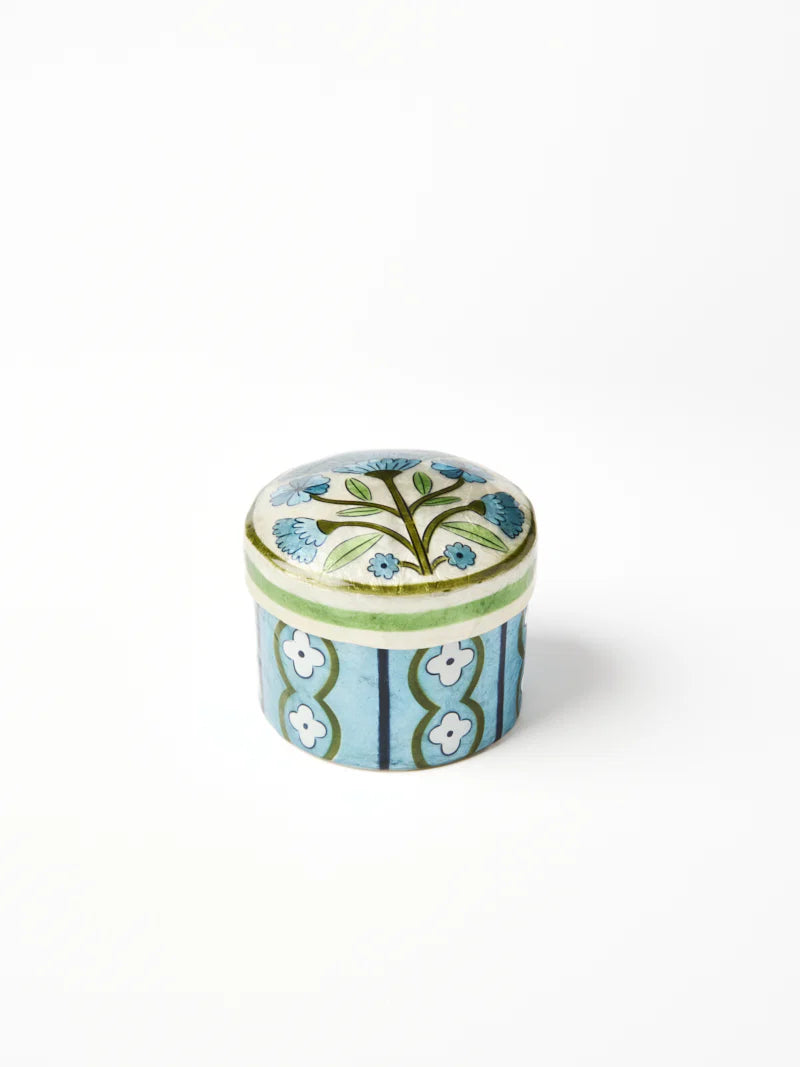 Samira Short Box Blue Flower