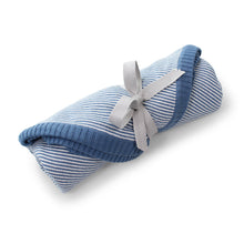 Load image into Gallery viewer, Linus Knitted Newborn Wrap - Denim
