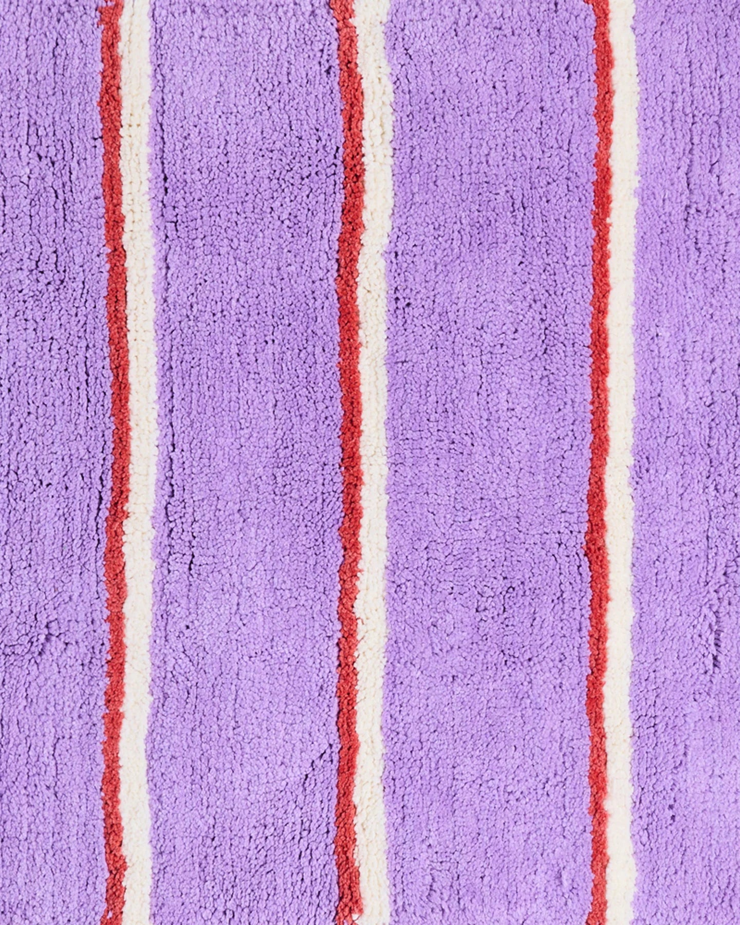 Lavender Field Stripe Bath Mat