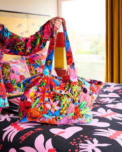 Kip&Co x Jenny Kee Growing The Peace Velvet Oversized Bag