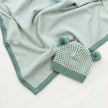 Load image into Gallery viewer, Linus Knitted Newborn Wrap - Sage
