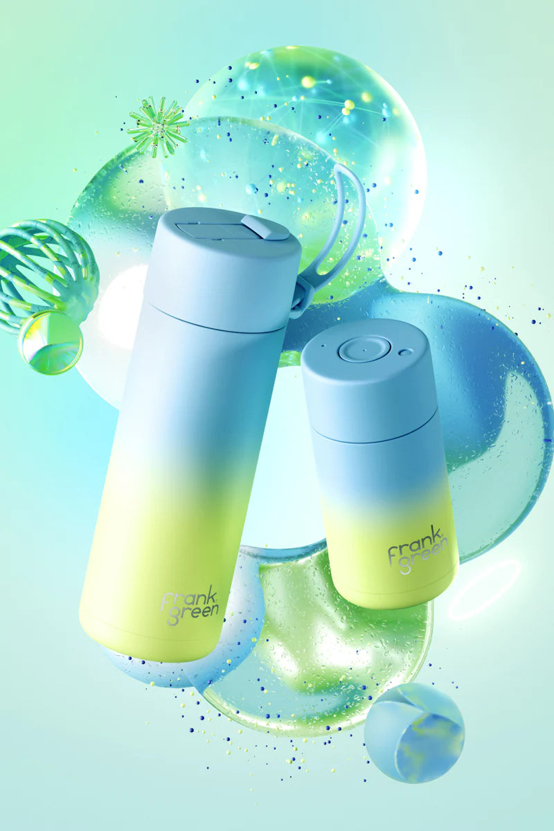Frank Green 355ml Gradient Ceramic Cup - Sky Blue / Pistachio