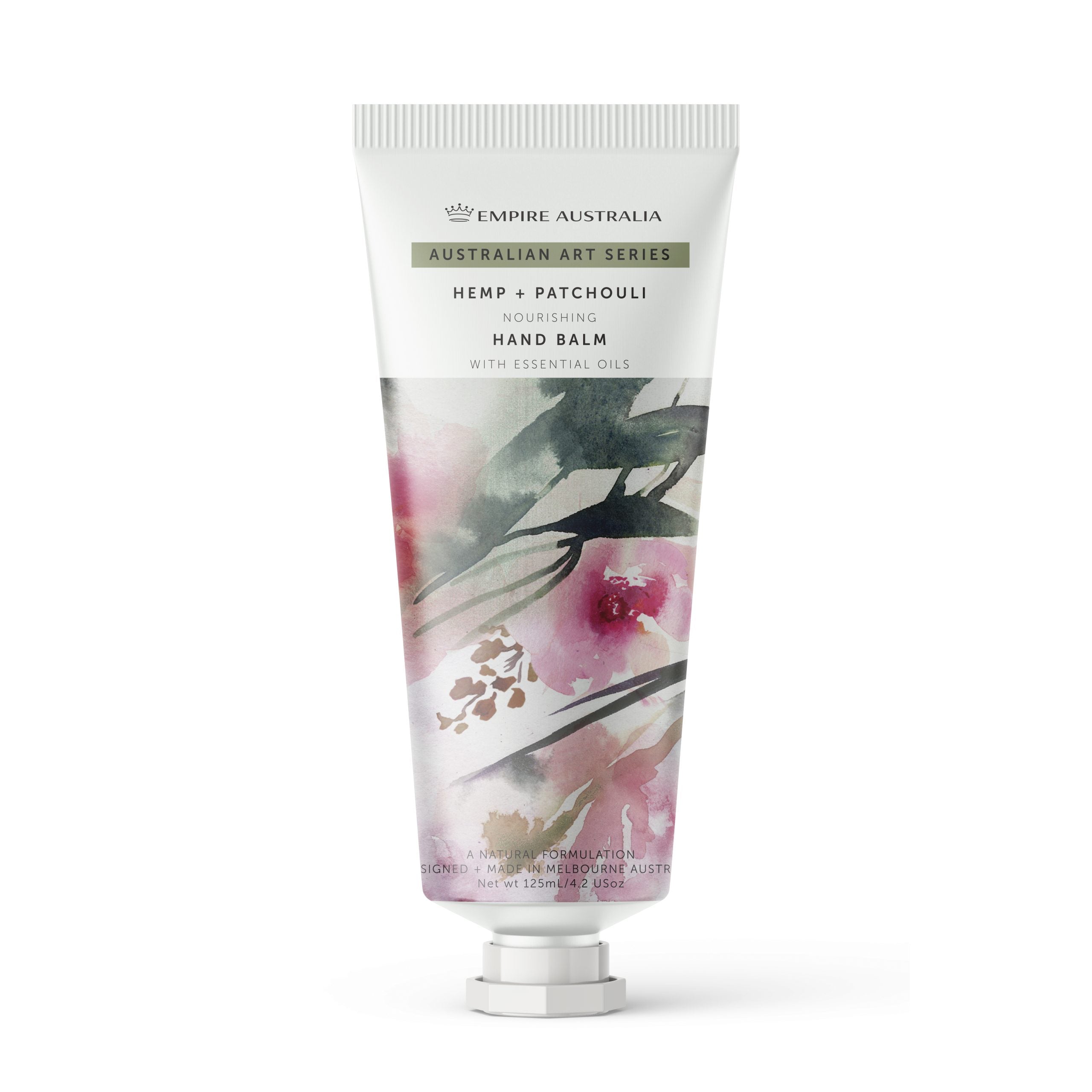 Australian Art Series – Hemp & Patchouli Hand Balm 125ml