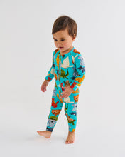 Load image into Gallery viewer, Home Among The Gum Trees Organic Long Sleeve Zip Romper
