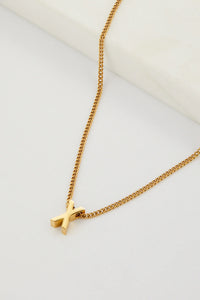 Letter Necklace Gold