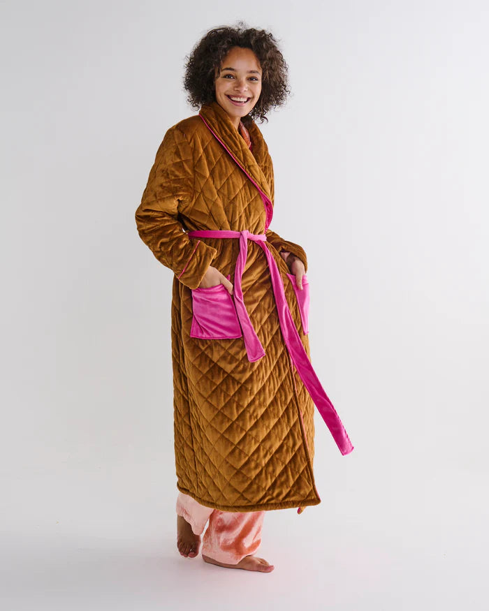 Pecan Delight Velvet Robe