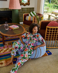 Spring In The Air Adult Organic Cotton Short Sleeve Shirt & Pant Pyjama Set