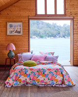 Sunset Delight Woven Cushion