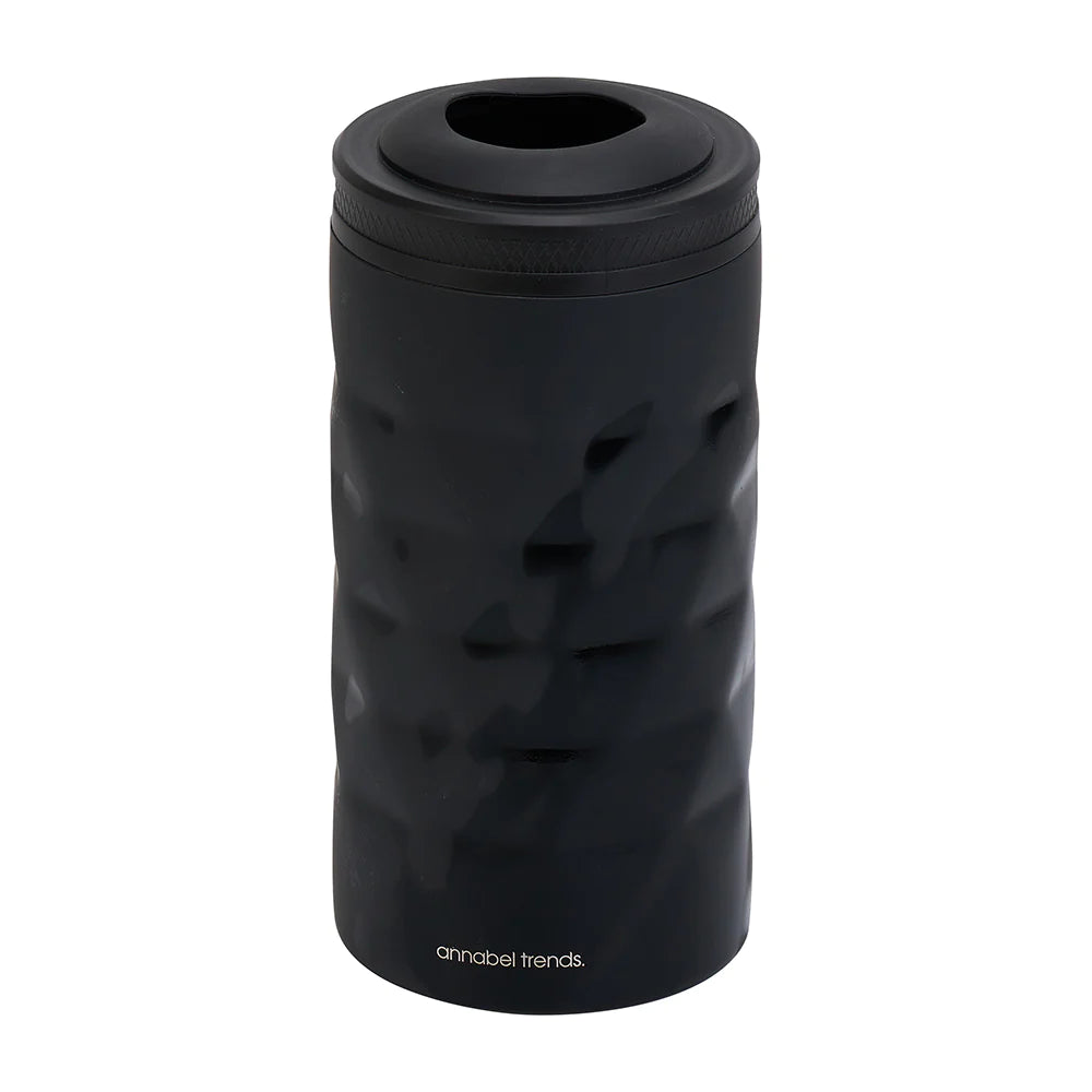 Wine Bottle Cooler - Stainless Steel - Black