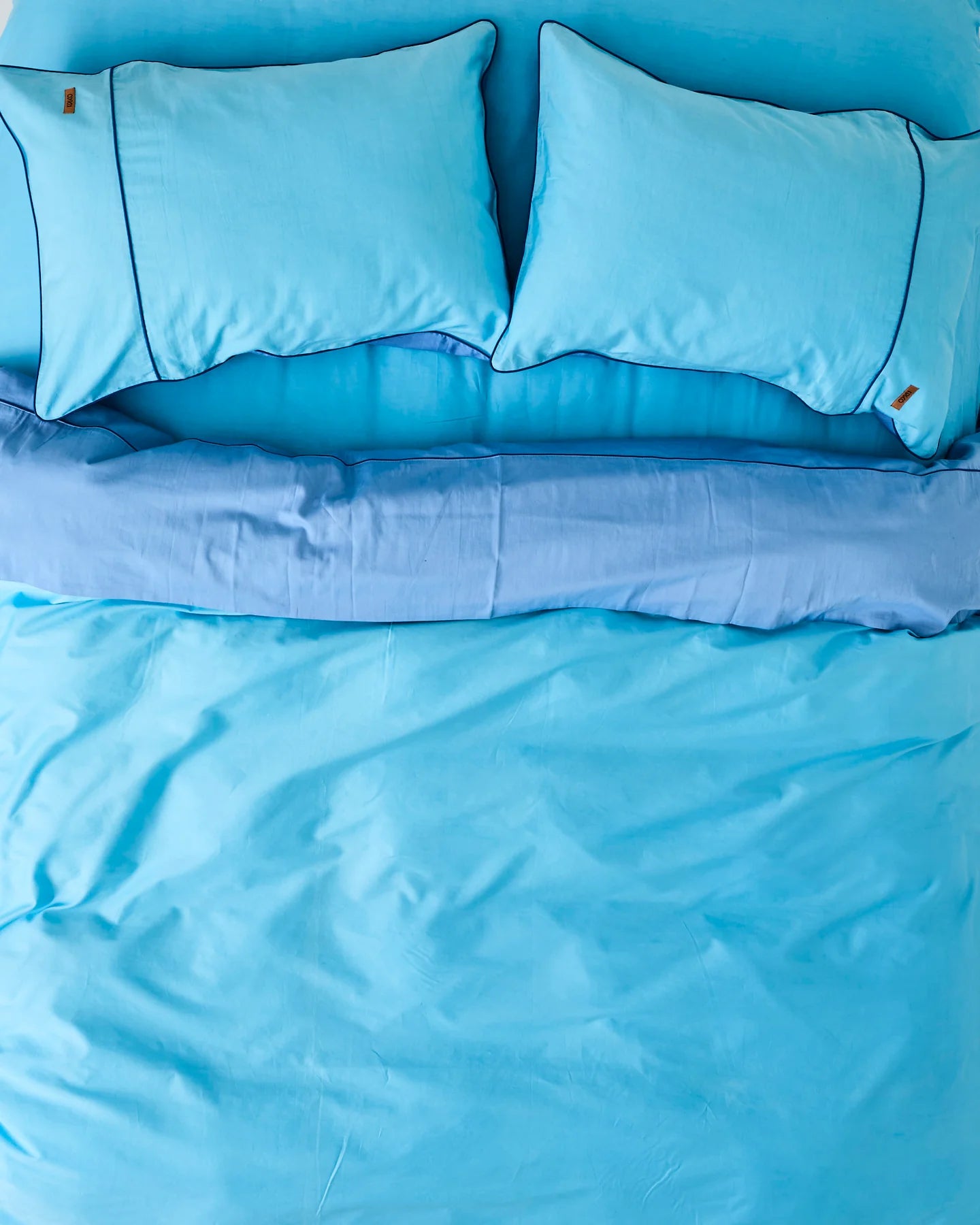 Glow In Blue Bamboo Cotton Pillowcases.