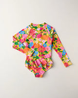 Follow The Sun Yellow Long Sleeve Bathers