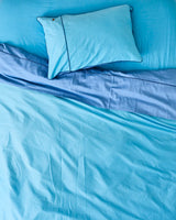 Glow In Blue Bamboo Cotton Quilt Cover - Queen