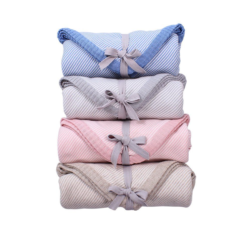 Linus Knitted Newborn Wrap - Musk