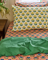 Kip & Co x Anna Spiro Indian Summer Rose Organic Cotton Fitted Sheet
