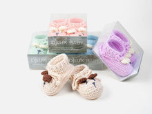 Load image into Gallery viewer, Tilly Bear Baby Bootees - Rice
