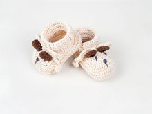 Load image into Gallery viewer, Tilly Bear Baby Bootees - Rice
