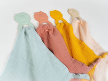 Load image into Gallery viewer, Ari Lion Comforter / Silicone Teether Combo - Mustard
