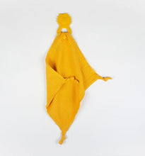 Load image into Gallery viewer, Ari Lion Comforter / Silicone Teether Combo - Mustard
