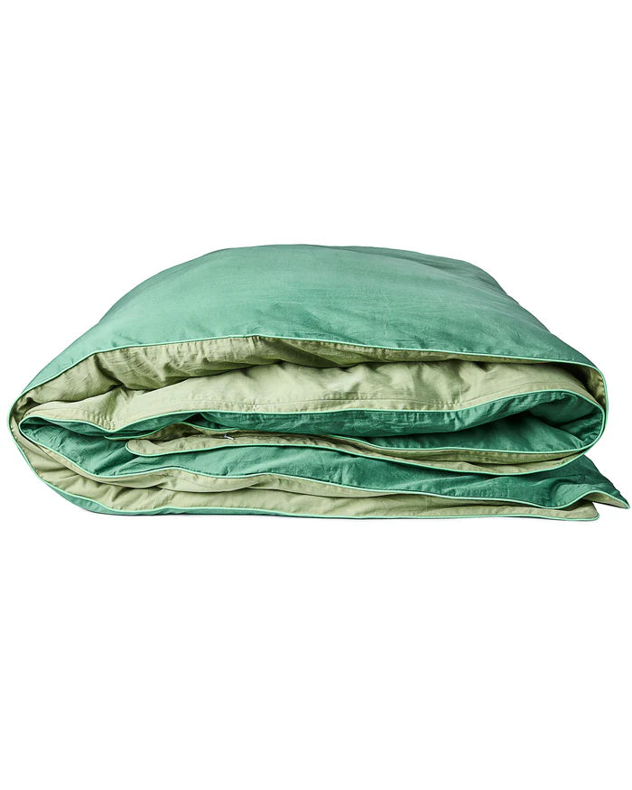 Glow In Green Bamboo Cotton Quilt Cover - King