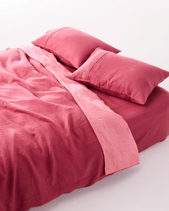 Baroque Rose Linen Fitted Sheet