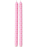 Kiss Me Polka Dot Dinner Candle 2P Set