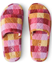 Load image into Gallery viewer, Tutti Frutti Quilted Velvet Adult Slippers
