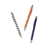 Pen Set Stripe Star Check 3pk