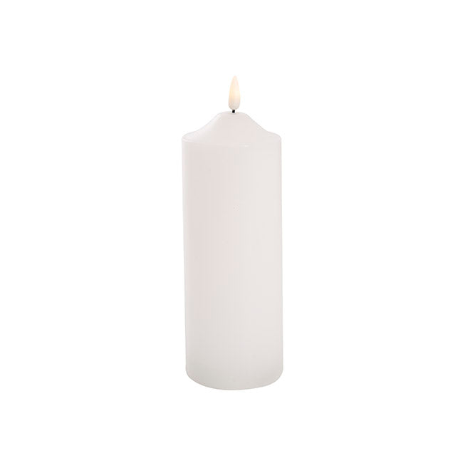 Ellipse LED Church Wax Candle Medium