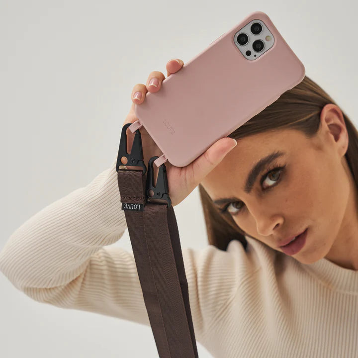 Dusty Pink Crossbody Phone Case