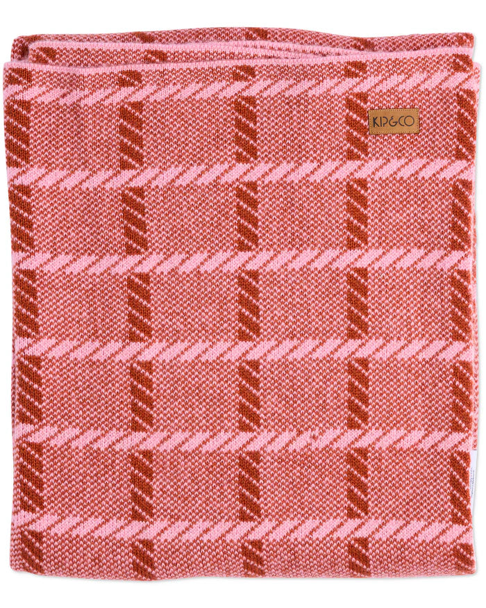 Creme Brulee Check Blanket