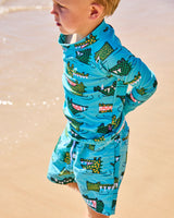 Crocodile Green Boardies