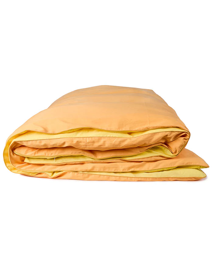 Glow In Yellow Bamboo Cotton Quilt Cover - Queen