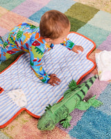 Dinosaur Roar Organic Long Sleeve Zip Romper