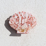 Pink Terrazzo Shell Hair Clip