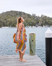 Load image into Gallery viewer, Casablanca Stripe Terry Oversized Beach Bag
