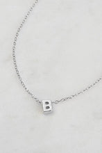 Load image into Gallery viewer, Letter Necklace Silver
