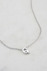 Letter Necklace Silver