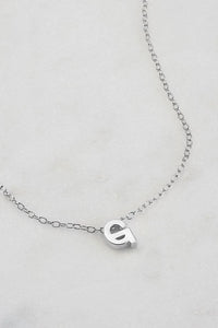 Letter Necklace Silver