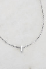 Letter Necklace Silver