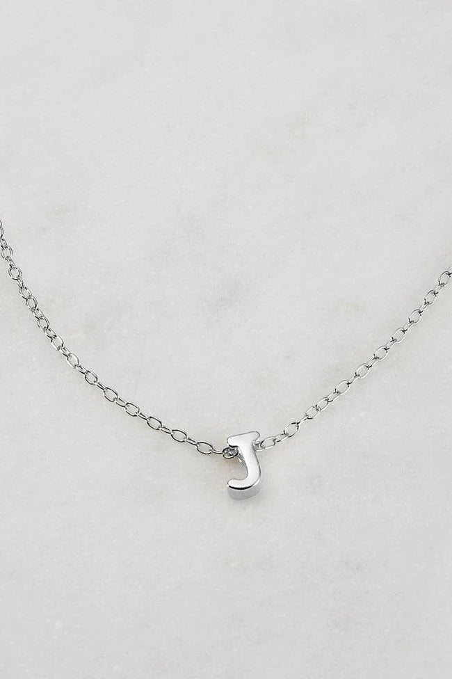 Letter Necklace Silver