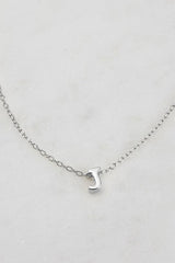 Letter Necklace Silver