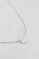 Letter Necklace Silver