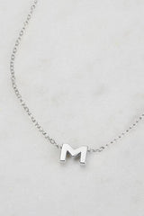 Letter Necklace Silver