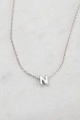 Letter Necklace Silver
