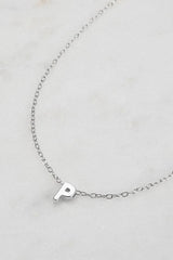 Letter Necklace Silver