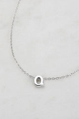 Letter Necklace Silver
